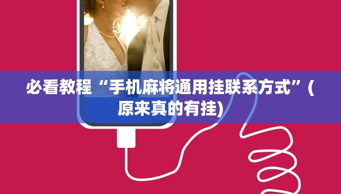 必看教程“手机麻将通用挂联系方式”(原来真的有挂)