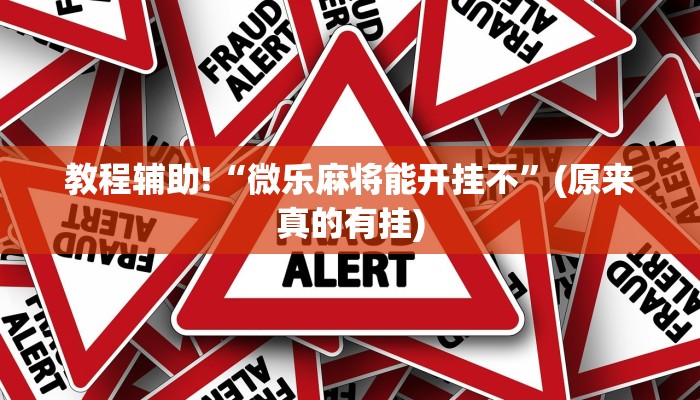 必看教程“微乐麻将怀疑开挂怎么查69”(原来真的有挂)