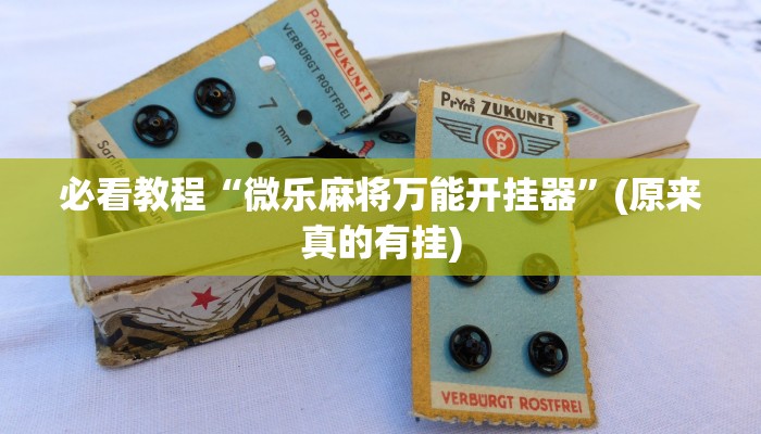 必看教程“微乐麻将万能开挂器”(原来真的有挂)