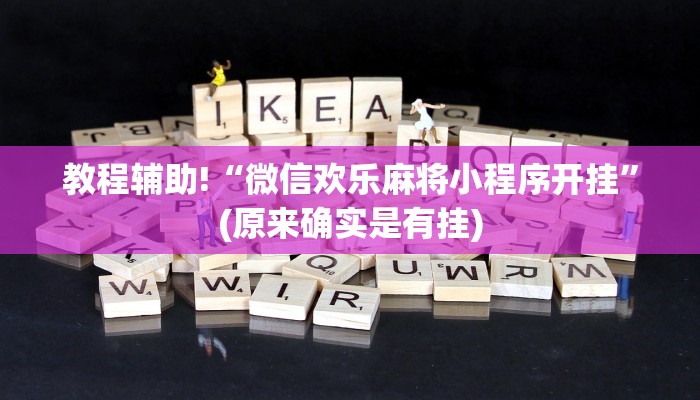 必看教程“微信小程序微乐辅助”(原来确实是有挂)