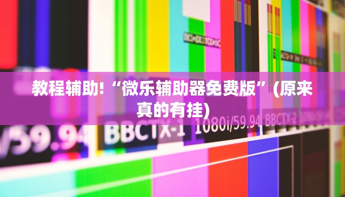 教程辅助!“微乐辅助器免费版”(原来真的有挂)