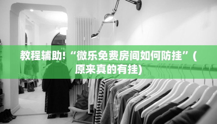 教程辅助!“微乐免费房间如何防挂”(原来真的有挂)