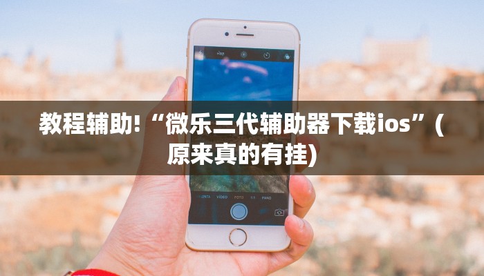 教程辅助!“微乐三代辅助器下载ios”(原来真的有挂)