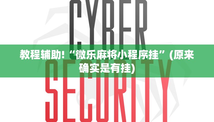 教程辅助!“微乐麻将小程序挂”(原来确实是有挂)