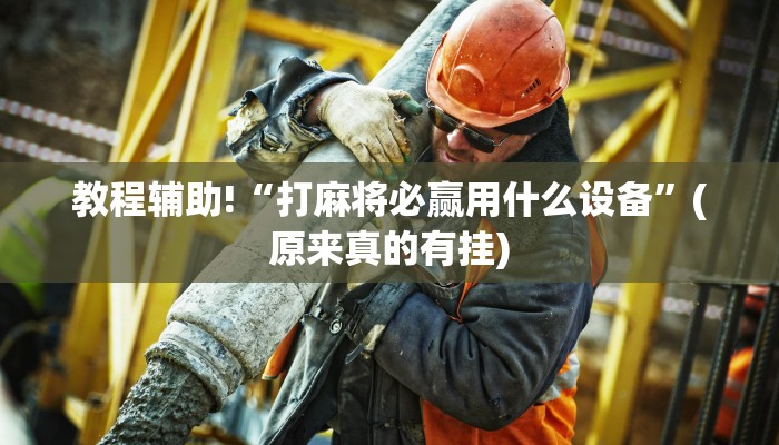 教程辅助!“打麻将必赢用什么设备”(原来真的有挂)
