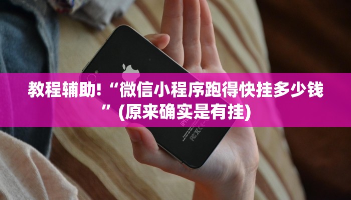 教程辅助!“微信小程序跑得快挂多少钱”(原来确实是有挂)
