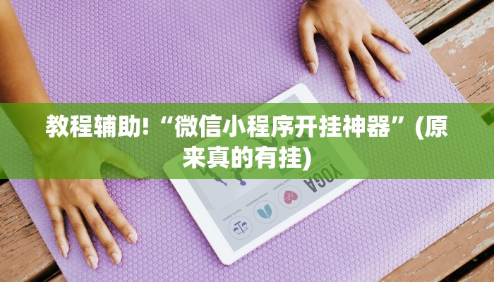 教程辅助!“微信小程序开挂神器”(原来真的有挂)