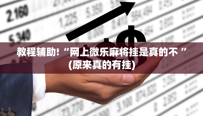教程辅助!“网上微乐麻将挂是真的不 ”(原来真的有挂)