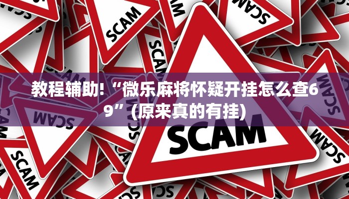 教程辅助!“微乐麻将怀疑开挂怎么查69”(原来真的有挂)