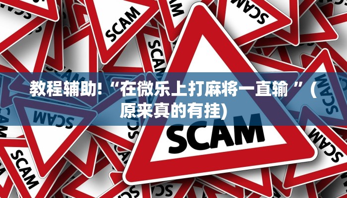 教程辅助!“在微乐上打麻将一直输 ”(原来真的有挂)