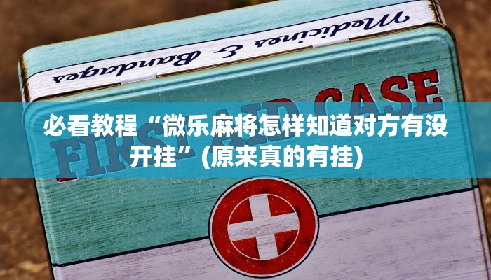 必看教程“微乐麻将怎样知道对方有没开挂”(原来真的有挂)