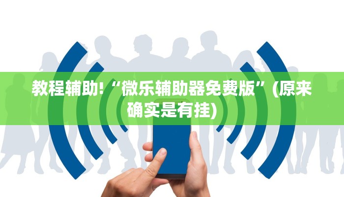教程辅助!“微乐辅助器免费版”(原来确实是有挂)