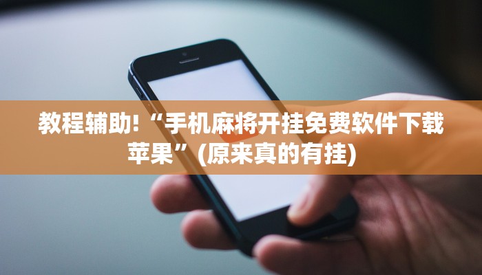 教程辅助!“手机麻将开挂免费软件下载苹果”(原来真的有挂)
