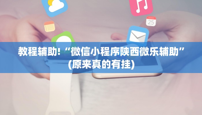 教程辅助!“微信小程序陕西微乐辅助”(原来真的有挂)