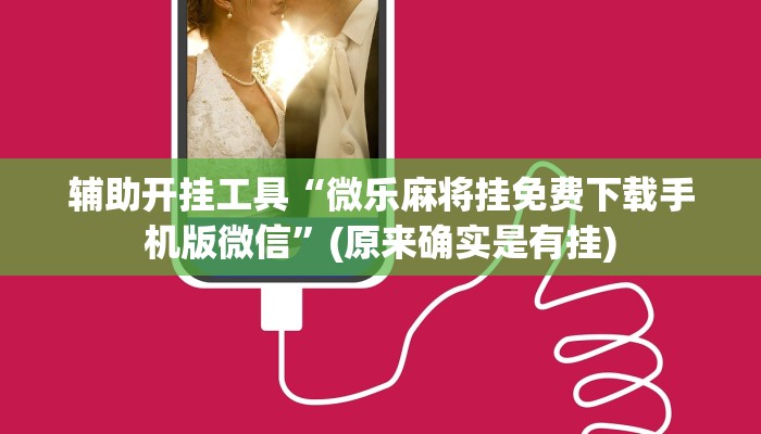 辅助开挂工具“微乐麻将挂免费下载手机版微信”(原来确实是有挂)