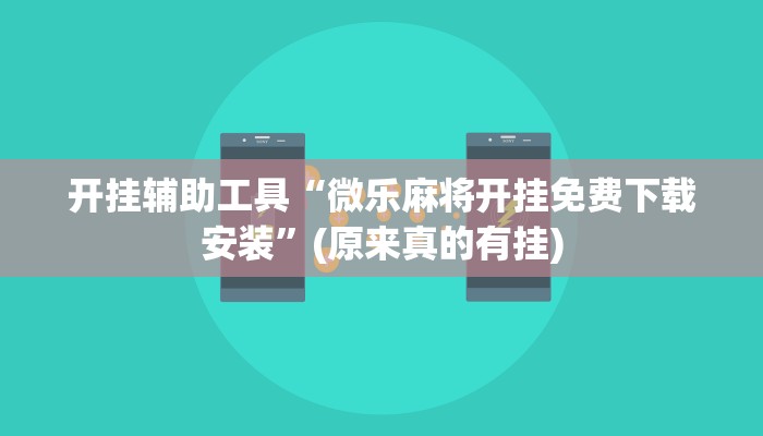 开挂辅助工具“微乐家乡麻将开挂器通用版”(原来确实是有挂)