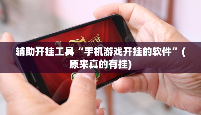 辅助开挂工具“手机游戏开挂的软件”(原来真的有挂)
