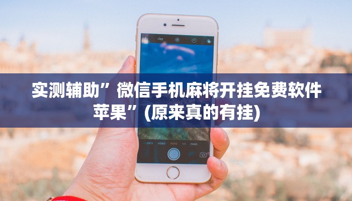 实测辅助”微信手机麻将开挂免费软件苹果”(原来真的有挂)