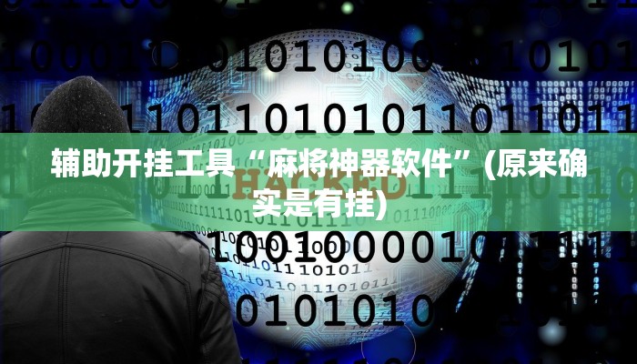 辅助开挂工具“麻将神器软件”(原来确实是有挂)