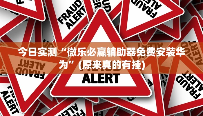 今日实测“微乐必赢辅助器免费安装华为”(原来真的有挂)