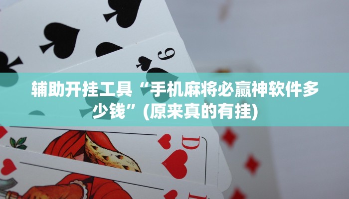 开挂辅助工具“小闲麻将开挂神器下载”(原来真的有挂)