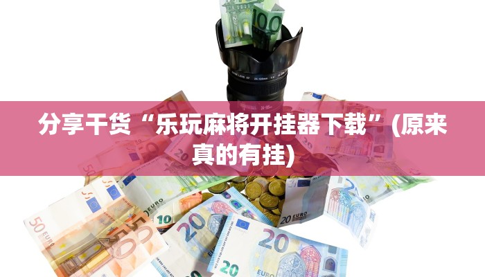 分享干货“乐玩麻将开挂器下载”(原来真的有挂)