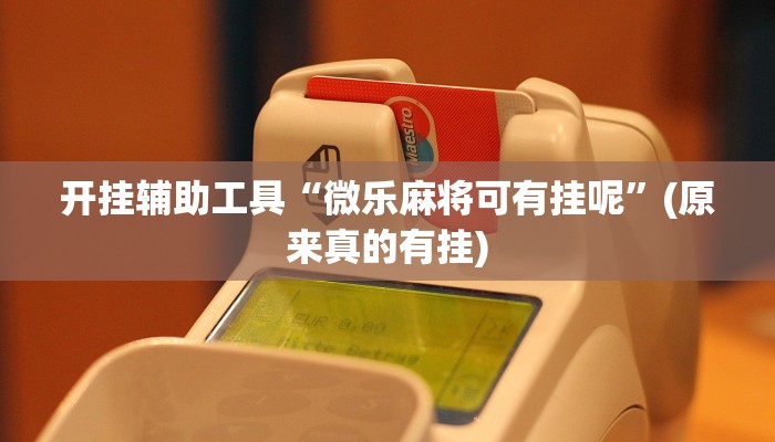 开挂辅助工具“微乐麻将可有挂呢”(原来真的有挂)