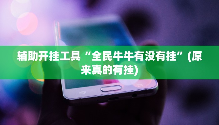 辅助开挂工具“全民牛牛有没有挂”(原来真的有挂)