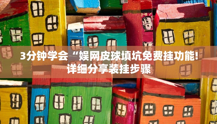 3分钟学会“娱网皮球填坑免费挂功能!详细分享装挂步骤