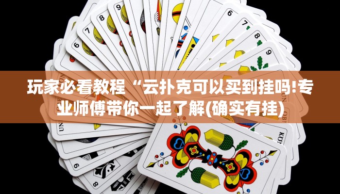 玩家必看教程“云扑克可以买到挂吗!专业师傅带你一起了解(确实有挂)