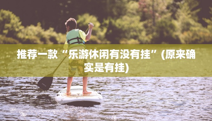 推荐一款“乐游休闲有没有挂”(原来确实是有挂)