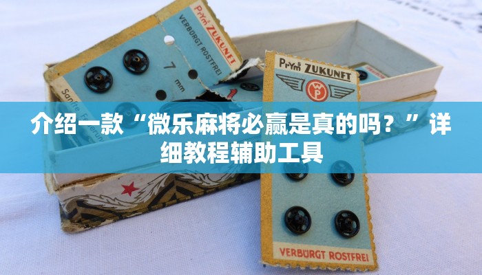 介绍一款“微乐麻将必赢是真的吗？”详细教程辅助工具