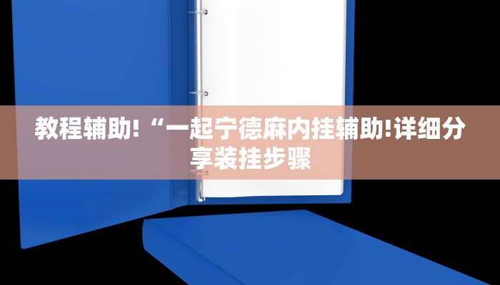 教程辅助!“一起宁德麻内挂辅助!详细分享装挂步骤