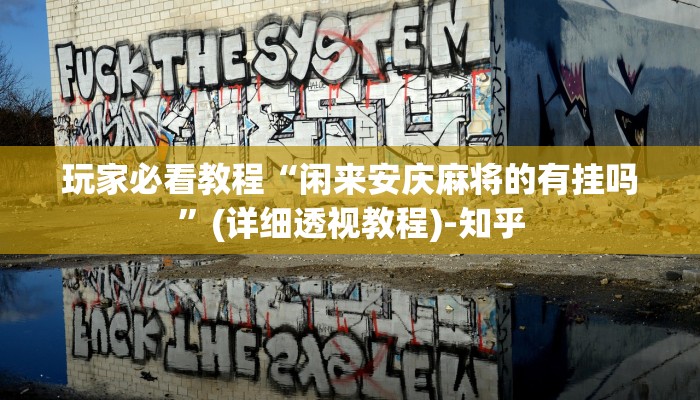 玩家必看教程“闲来安庆麻将的有挂吗”(详细透视教程)-知乎