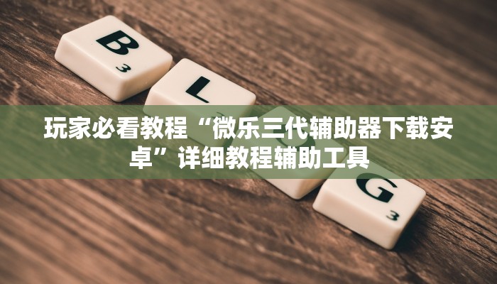 玩家必看教程“微乐三代辅助器下载安卓”详细教程辅助工具