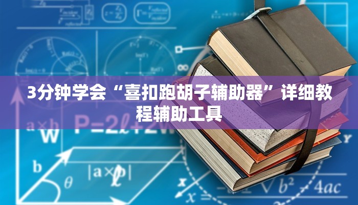 3分钟学会“喜扣跑胡子辅助器”详细教程辅助工具