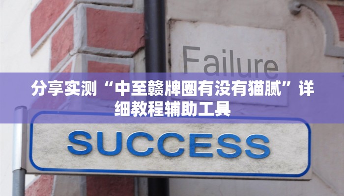 分享实测“中至赣牌圈有没有猫腻”详细教程辅助工具