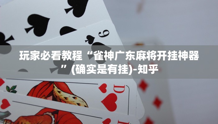 玩家必看教程“雀神广东麻将开挂神器”(确实是有挂)-知乎