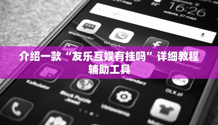 介绍一款“友乐互娱有挂吗”详细教程辅助工具