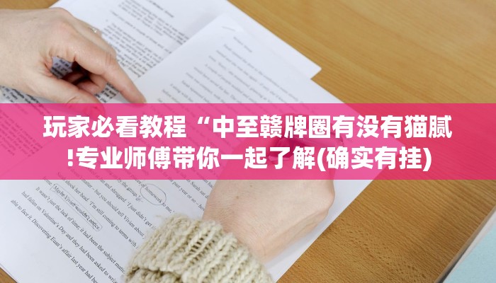 玩家必看教程“中至赣牌圈有没有猫腻!专业师傅带你一起了解(确实有挂)