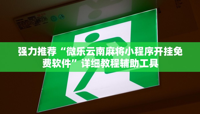 强力推荐“微乐云南麻将小程序开挂免费软件”详细教程辅助工具