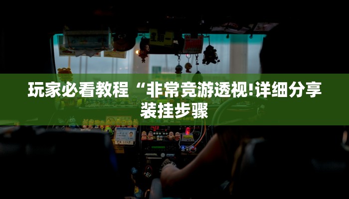 玩家必看教程“非常竞游透视!详细分享装挂步骤