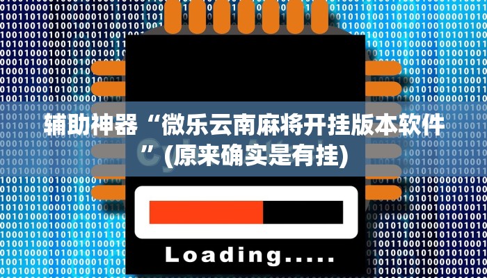 辅助神器“微乐云南麻将开挂版本软件”(原来确实是有挂)