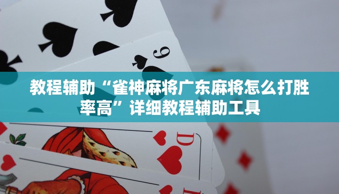 教程辅助“雀神麻将广东麻将怎么打胜率高”详细教程辅助工具