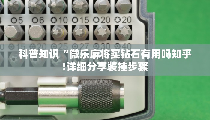 科普知识“微乐麻将买钻石有用吗知乎!详细分享装挂步骤