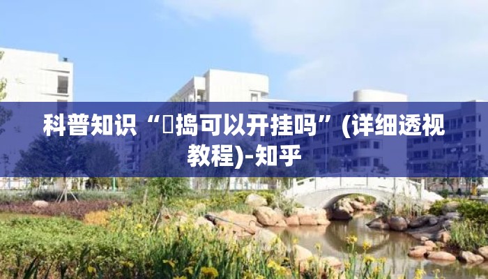 科普知识“玙捣可以开挂吗”(详细透视教程)-知乎