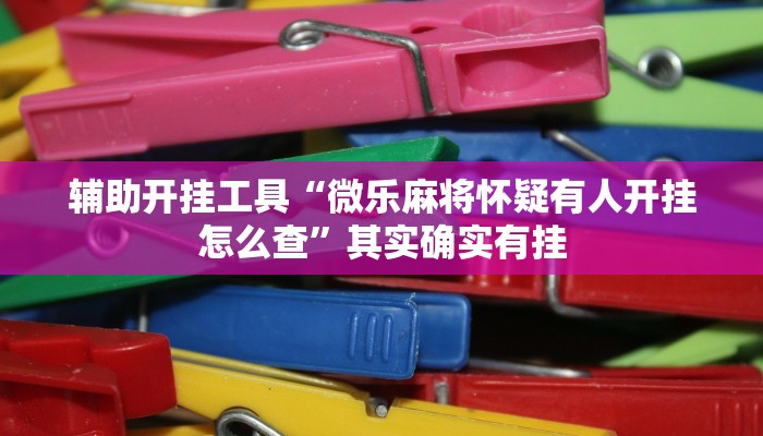 教程辅助“微乐麻将作憋工具苹果”(确实是有挂)-知乎