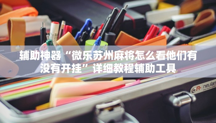 辅助神器“微乐苏州麻将怎么看他们有没有开挂”详细教程辅助工具