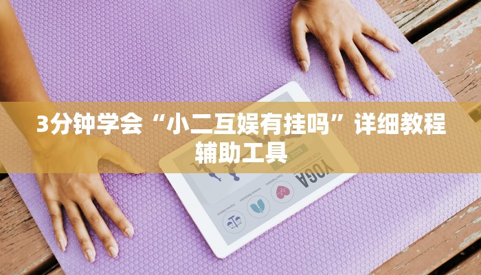 3分钟学会“小二互娱有挂吗”详细教程辅助工具