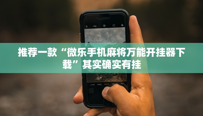 推荐一款“微乐手机麻将万能开挂器下载”其实确实有挂